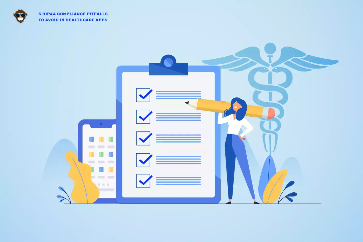 Woman checks HIPAA compliance
