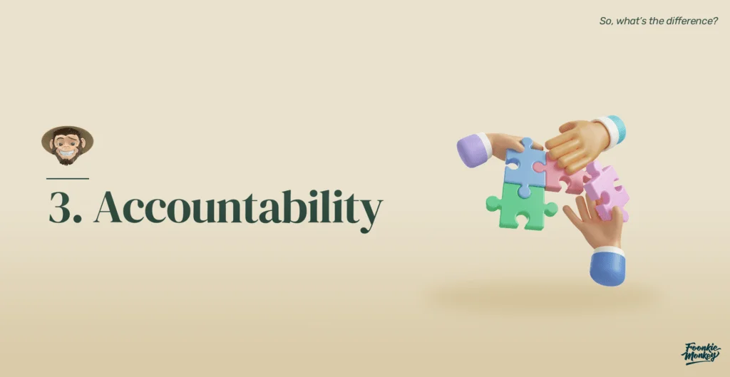 Difference 3: Accountability