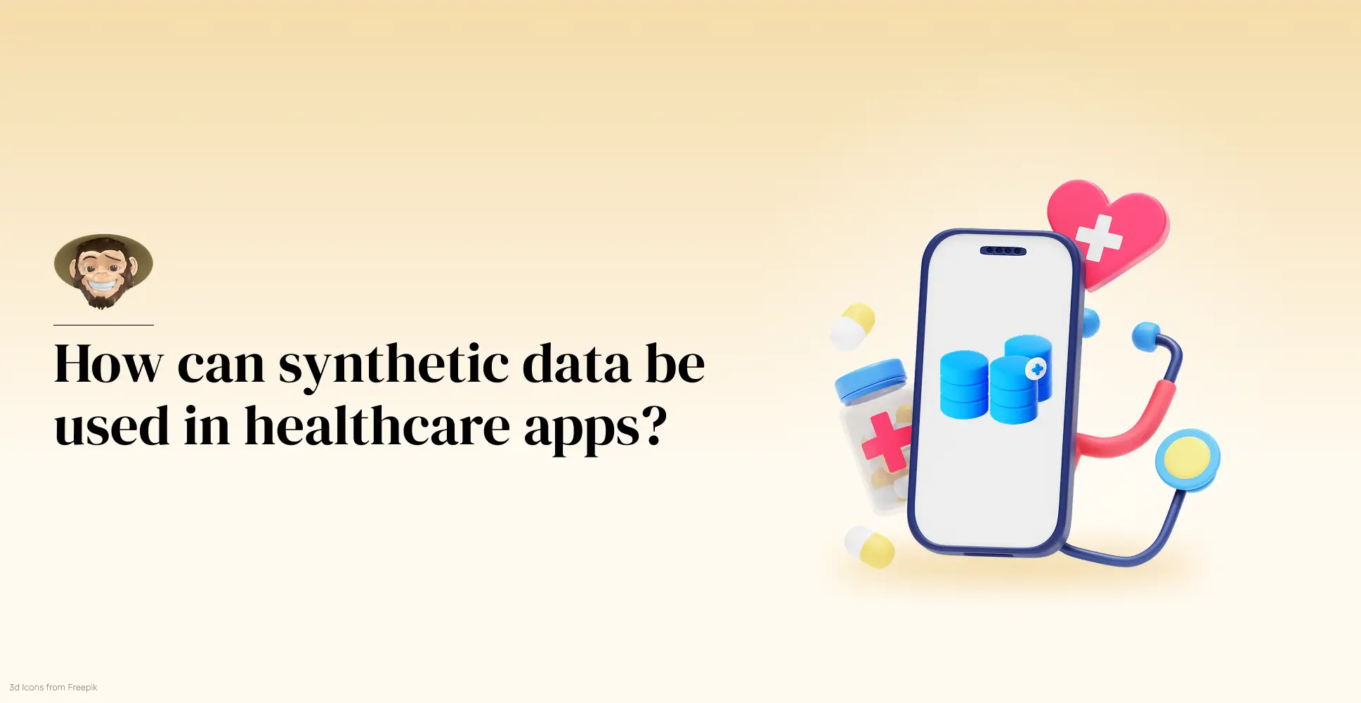 How can synthetic data be used in healthcare apps?