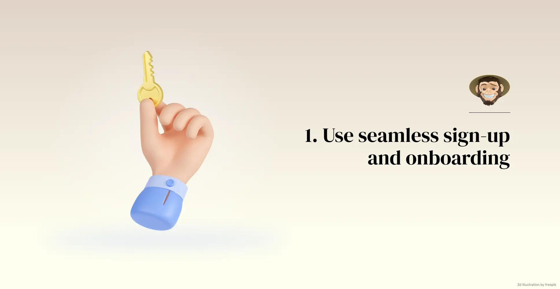 Use seamless sign-up and onboarding