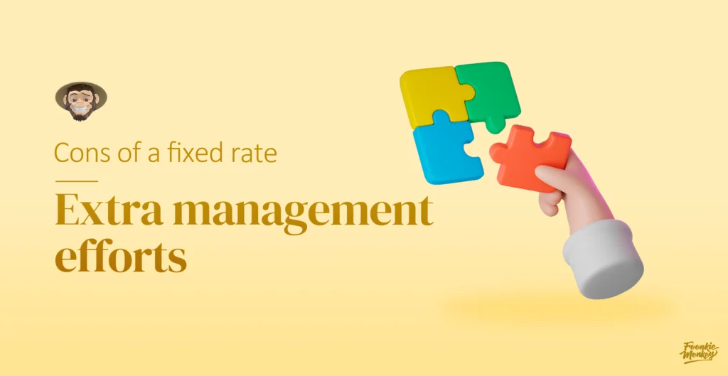 Extra management efforts