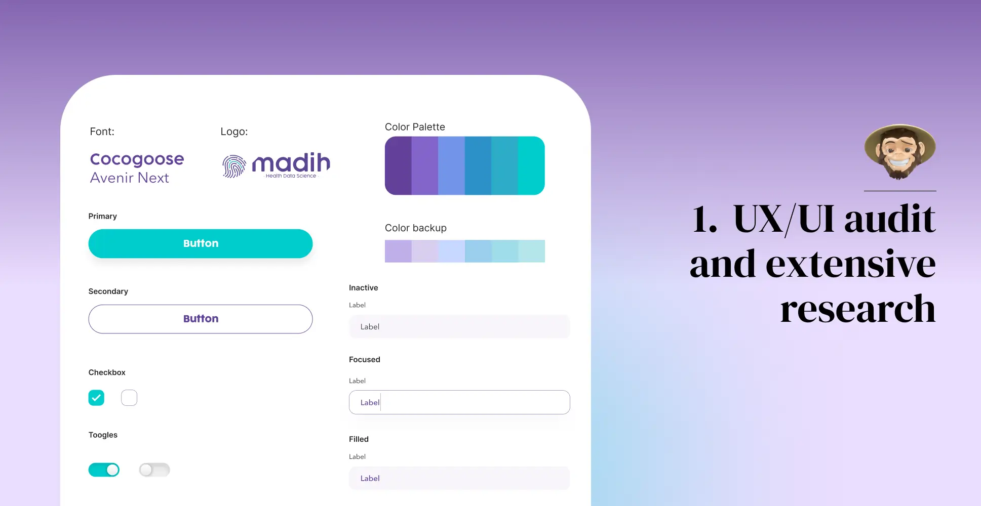 1. UX/UI audit and extensive research