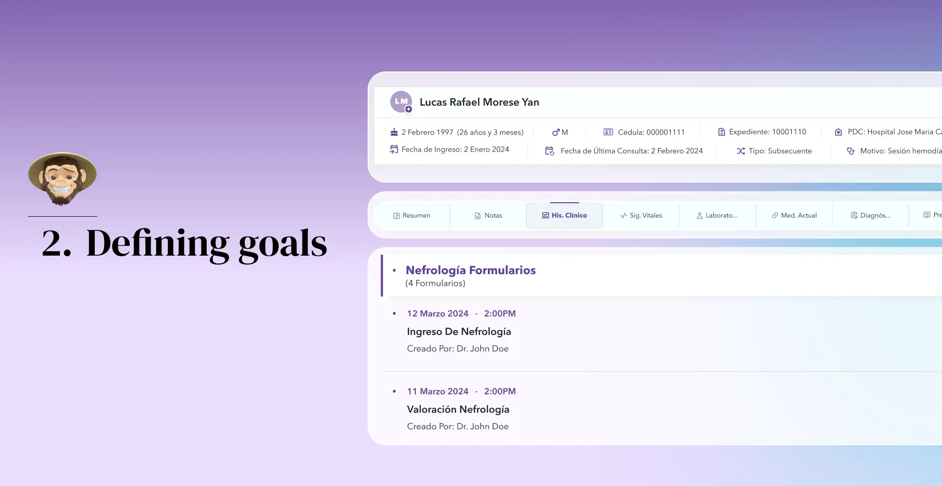 2. Defining goals