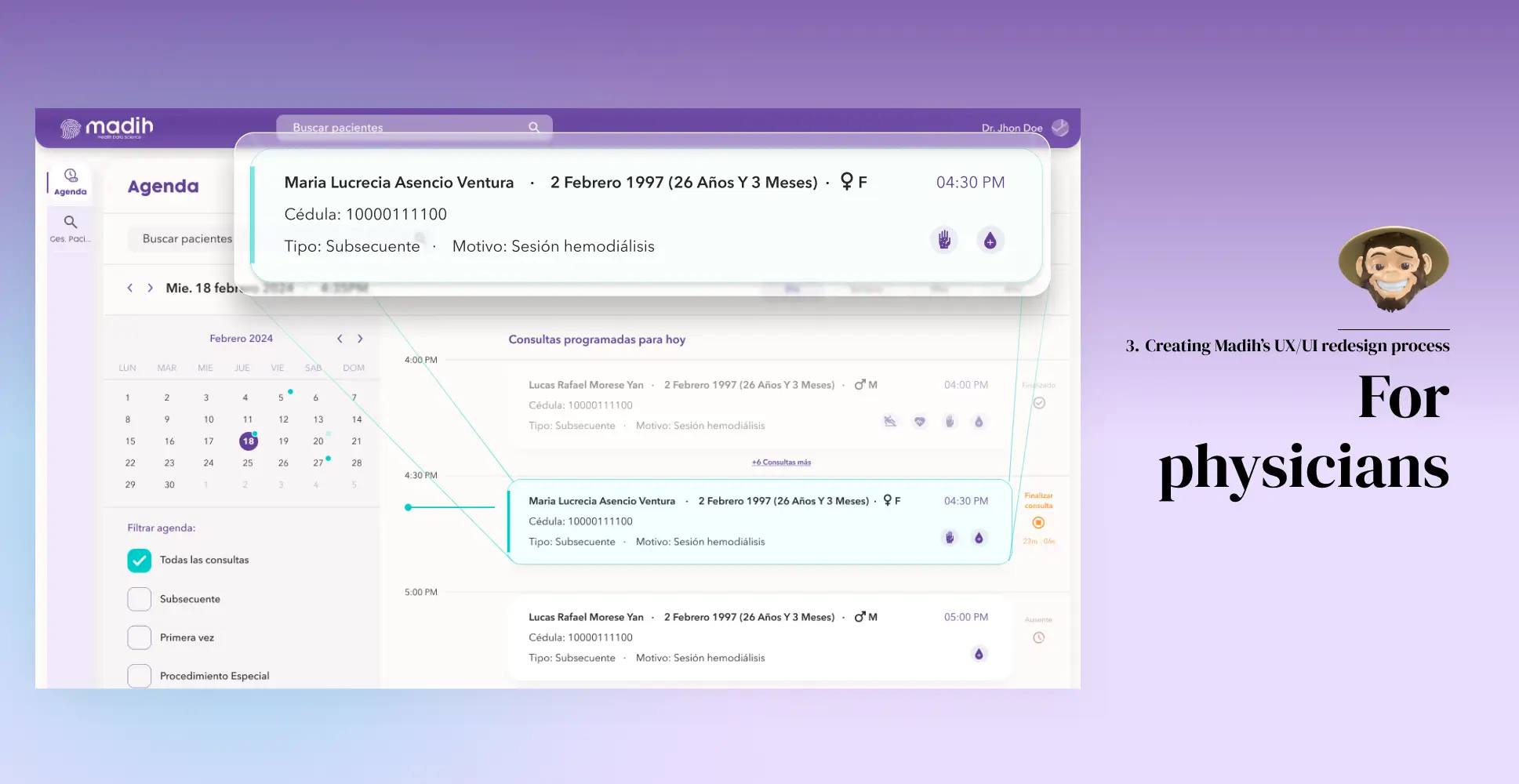 3. Creating Madih’s UX/UI redesign process