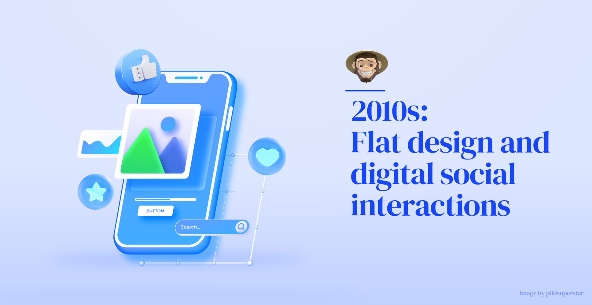2010s: Flat design and digital social interactions